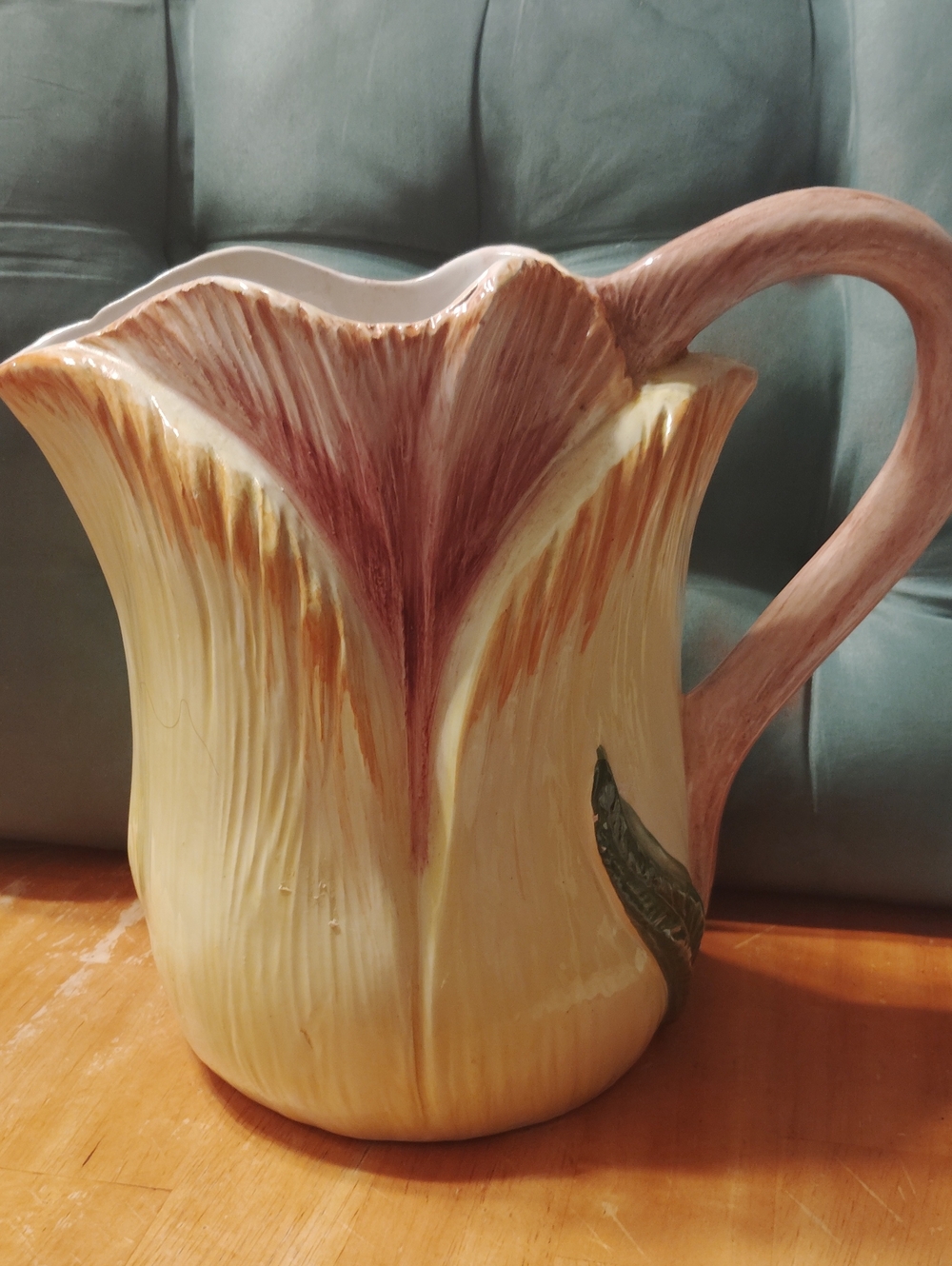 Vintage Bassano Italy Ceramic Tulip Picture Hand Painted Makolice VTG